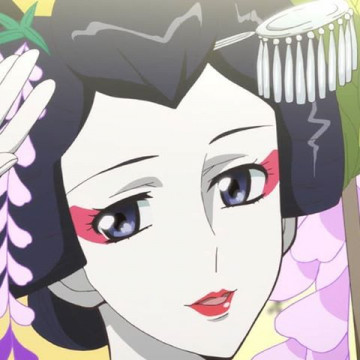 Shizuka Itou als Geisha Kichiji Hananoya, gesprochen von Diana Gantner